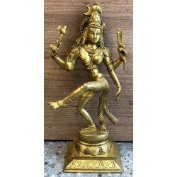 Ardhanarishwara brass statue
