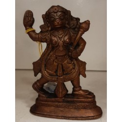 Veera Anjaneya Copper Statue-Front