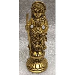 5 Inches Udupi Krishna Brass Statue