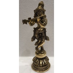 8 Inches Bala Murali Krishna Brass Statue