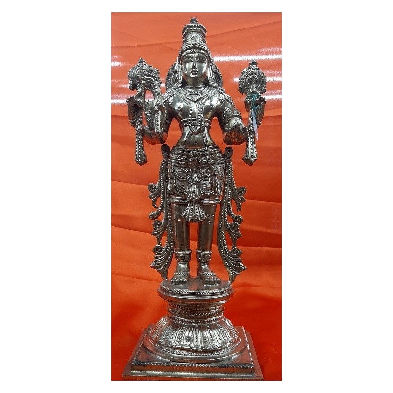 Lord Dhanvantri bronze (Panchaloha) statue