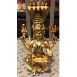 10 Inches Height Chowdeshwari (Mariyamma) Brass Statue