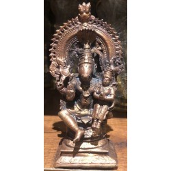 Varaha with Lakshmi on Peeta Prabhavali Copper Statue