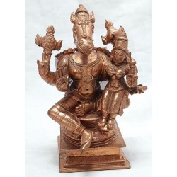 Copper Statue of Sree  Lakshmi Hayagriva