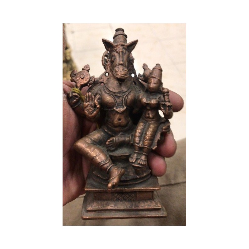 Sree Lakshmi Hayagreeva Copper Statue