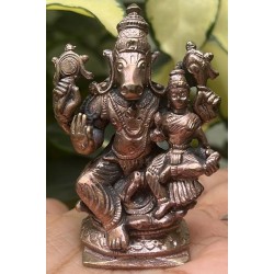 Shri Hayagriva Lakshmi Copper Statue