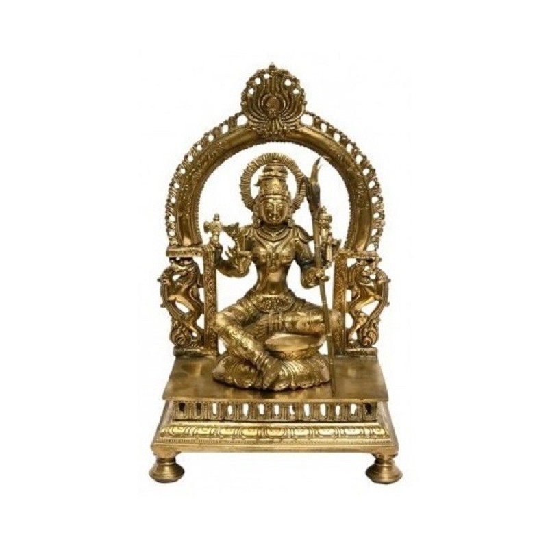 Rajarajeshwari 14 Inches Bronze statue