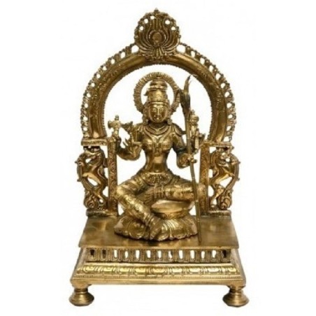 Rajarajeshwari 14 Inches Bronze statue