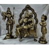 Elegant finish of Ram Dharabar Bronze statues set