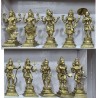 Elegant Finish Dashavatara bronze Statues Set