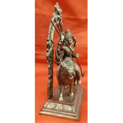 Maa Chamundeshwari Bronze Statue with Prabhavali