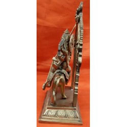 Maa Chamundeshwari Bronze Statue with Prabhavali