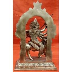 Maa Chamundeshwari Bronze Statue with Prabhavali