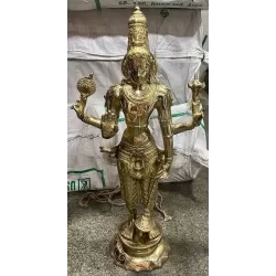 Sree Lord Vishu brass statue for home decor