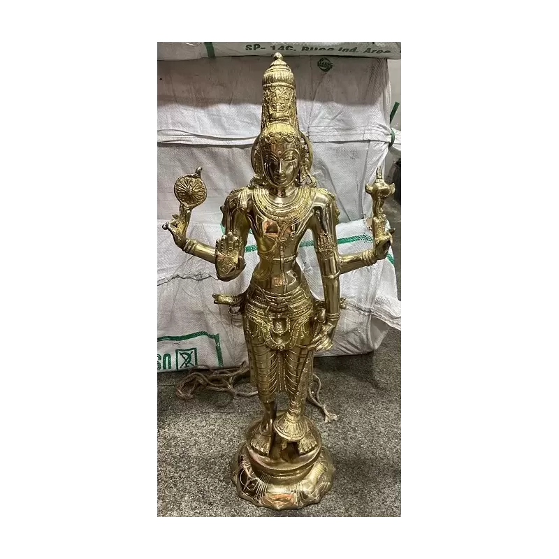 Sree Lord Vishu brass statue for home decor