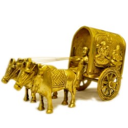 Bullock Cart with Lakshmi & Ganesha Motiff