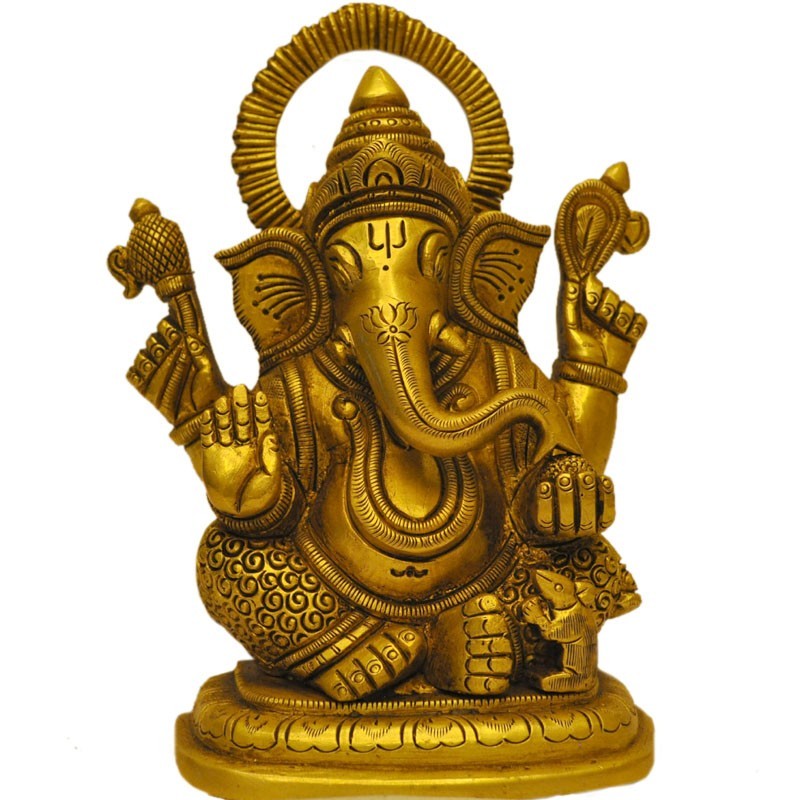 siddhi vinayak brass statue lord Ganesha brass idols for puja