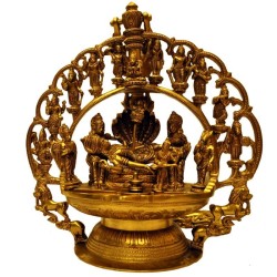 Anantha Padmanabha Deepa Brass Idol