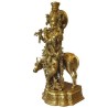 Krishna with Cow Brass Idol