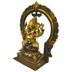 Ganesh With Prabhavali - Three Tone