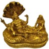 Vishnu Sleeping on Kalinga With Lakshmi Sitting Brass Statue