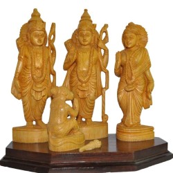 Rama Dharbar Wood Statue