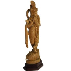 krishna Wooden Statue