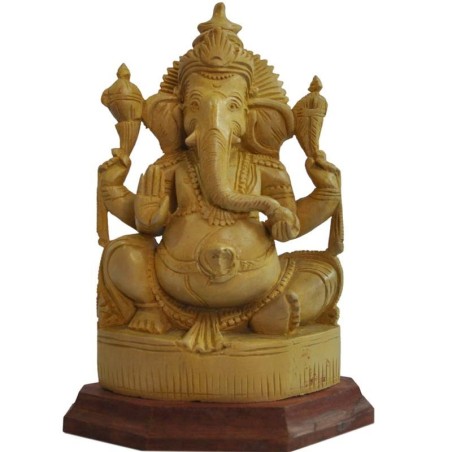 Ganapathi Wooden Statue