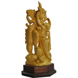 Radha krishna Wooden Statue